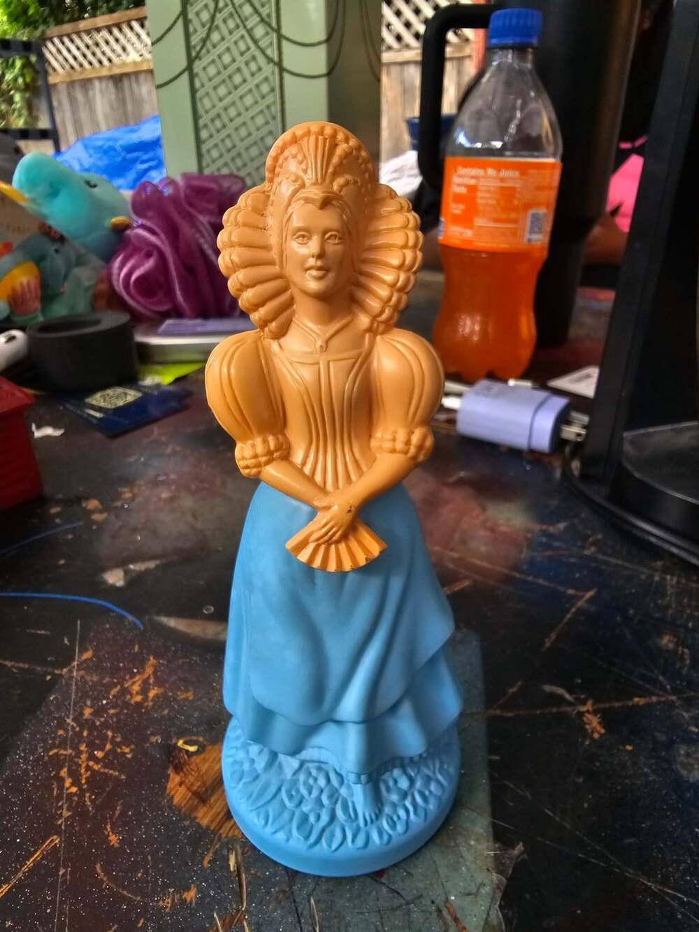 Avon Little Girl Blue Somewhere Cologne Elizabethan Fashion Figurine Bottle